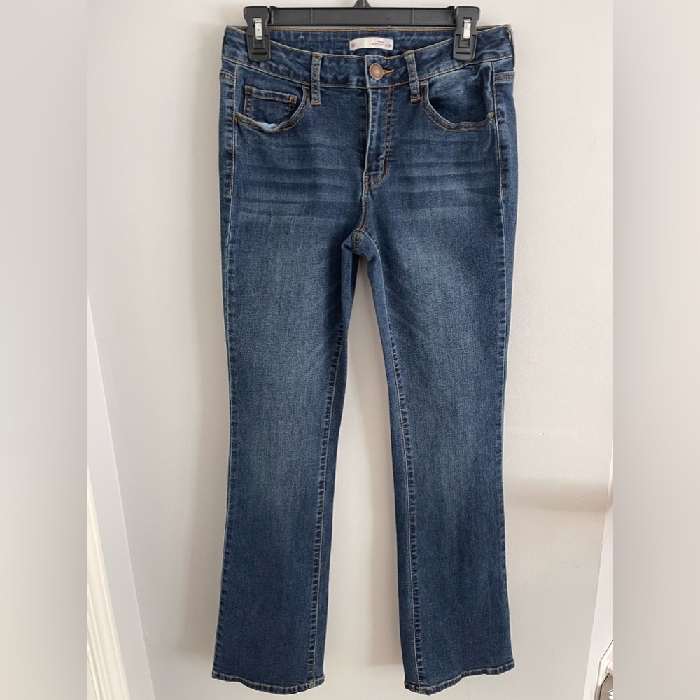 #BootcutFlaredBlueJeans